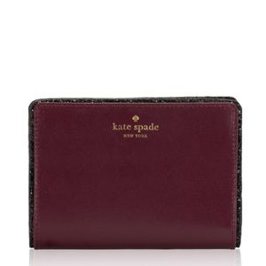 NWT Kate Spade Tellie Seton Drive Plum Wallet